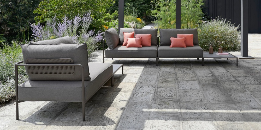 Modular 4 seater garden sofa for outdoor use FLAP