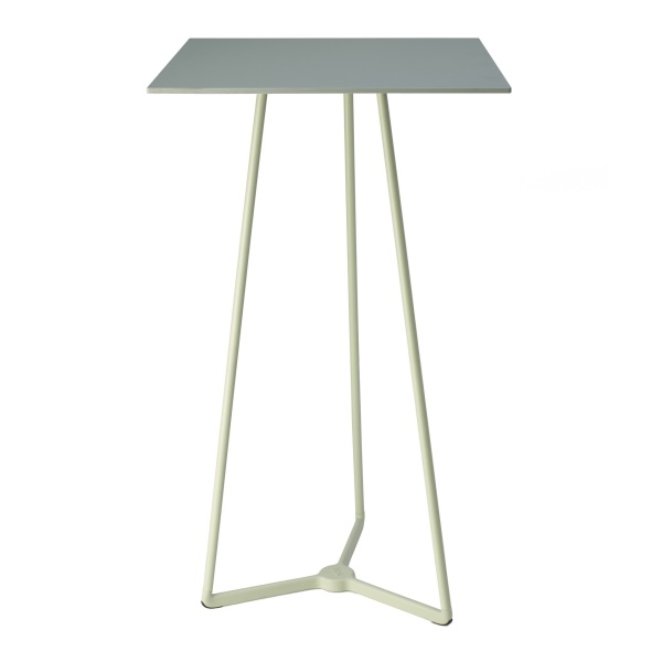 Table haute carrée, plateau HPL 60 cm Atomo Square 5033 par S-CAB