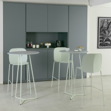 Table haute ronde, plateau HPL Ø60 cm Atomo Round 5033