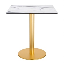 Metal table with a 60/70/80 cm compact laminate top Tiffany Square 5170