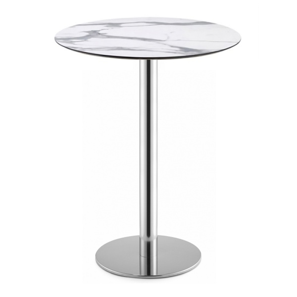Round bar table with HPL top Ø 60/70 cm