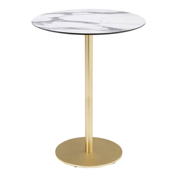 Round bar table with HPL top Ø 60/70 cm
