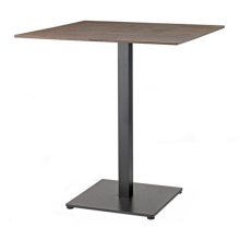 Metal table with a 60/70/80 cm compact laminate top Tiffany Square 5182