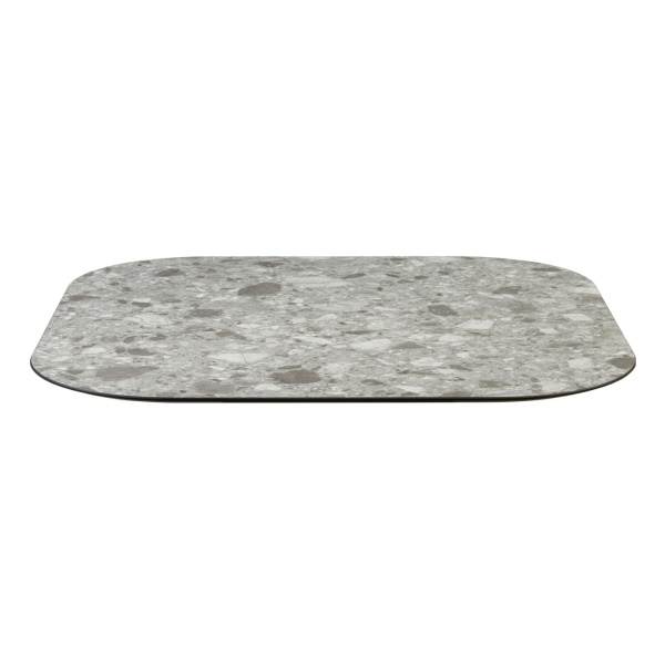 High-pressure laminate bevelled square table top