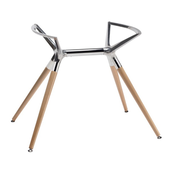 Piètement de table en acier ou en hêtre Piètement de table en acier ou en hêtre