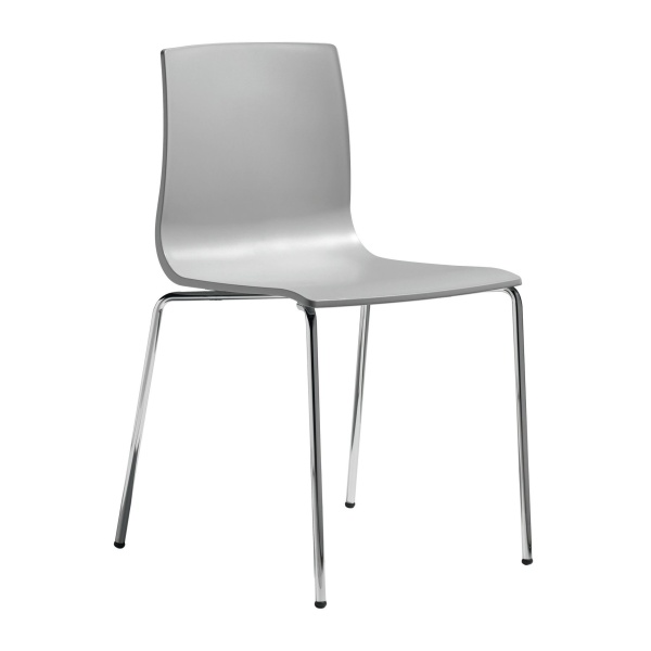 Plastic chair with metal legs Plastic chair with metal legs