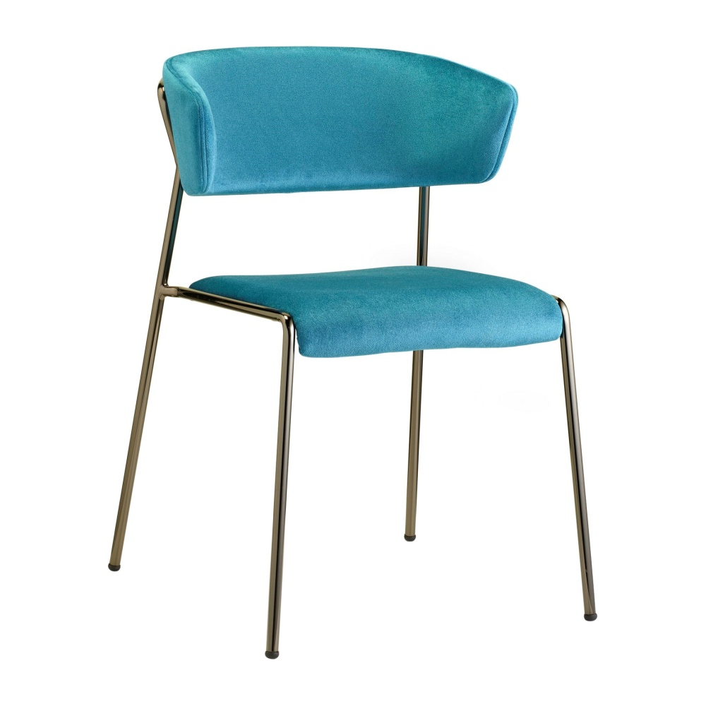 Dining upholstered chair with steel frame B-2851 Lisa
