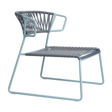 Стул лаунж металлический с ПВХ нитью M-2877 Lisa Club Lounge