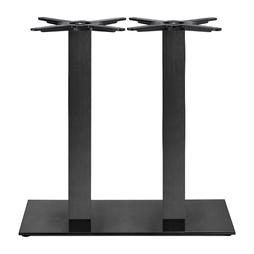Double metal table base