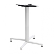 Aluminium table base with square bevelled column Domino 5140