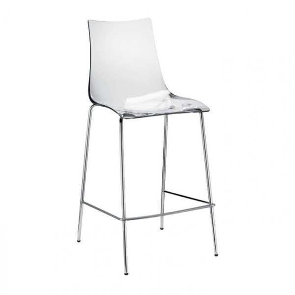 Tabouret mi-hauteur en polycarbonate