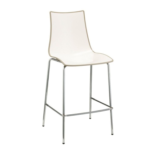Tabouret mi-hauteur métal et plastique Tabouret mi-hauteur métal et plastique
