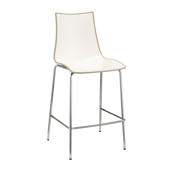 Tabouret mi-hauteur métal et plastique Tabouret mi-hauteur métal et plastique