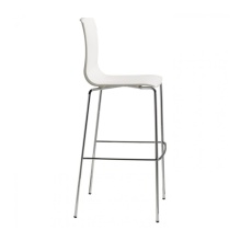 Bar stool with legs in steel and technopolymer shell H-2575 Alice Bar stool with legs in steel and technopolymer shell H-2575 Alice