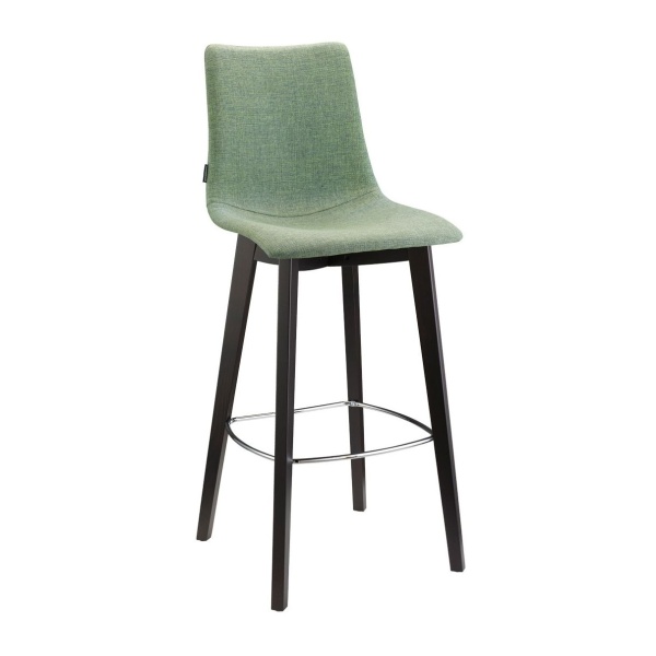 Tabouret de bar en bois tapissé