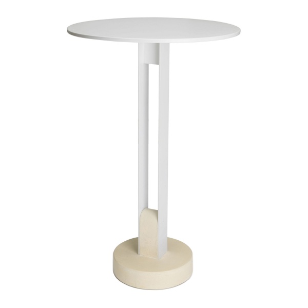 Table de bar ronde avec base en béton Nolo Bar Round 5014 par S-CAB