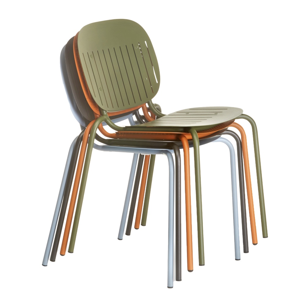 Chaise en métal perforée A-2508 Si-Si Barcode