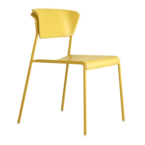 Chaise plastique sur structure métallique