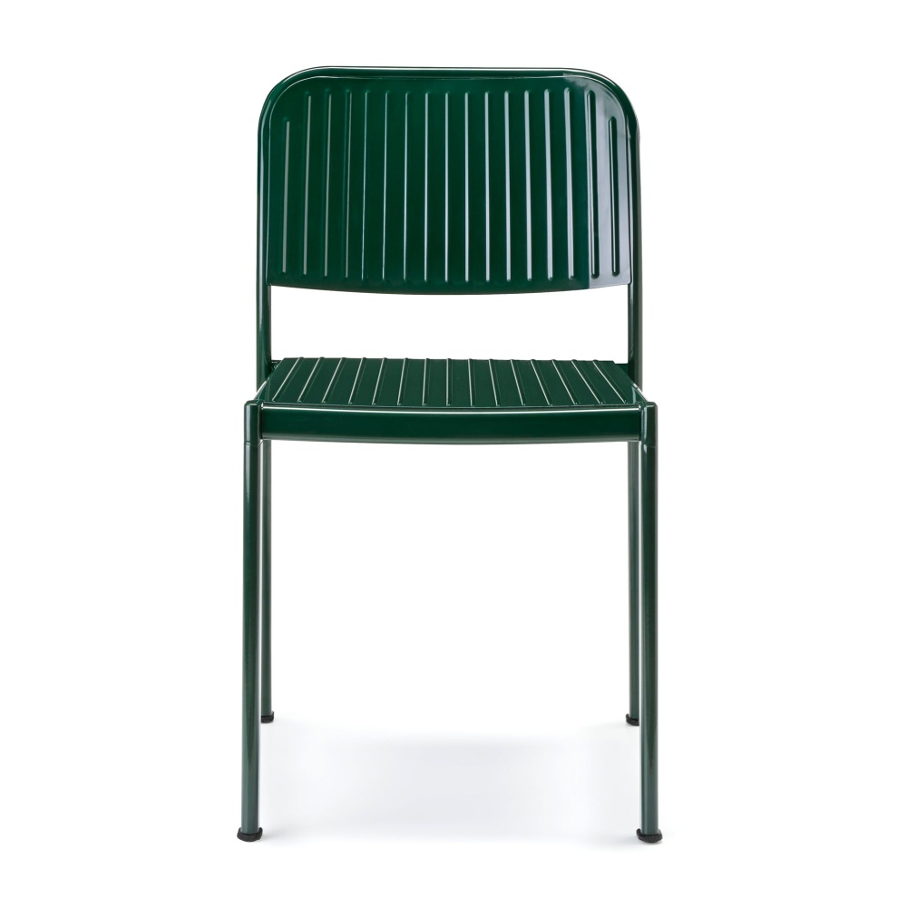 Chaise en métal à lattes A-Reil Sheet