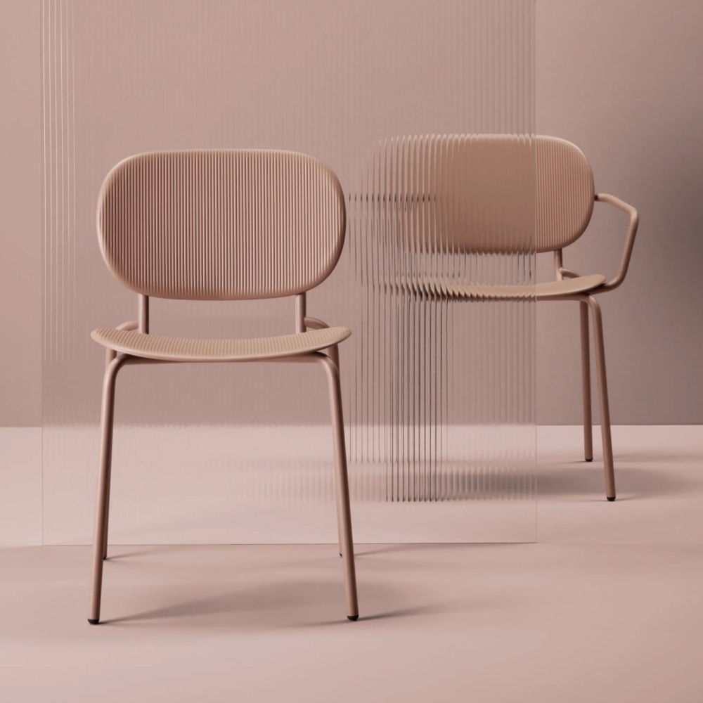 Chaise en plastique et métal B-2513 Si-Si Vibes Chaise en plastique et métal B-2513 Si-Si Vibes