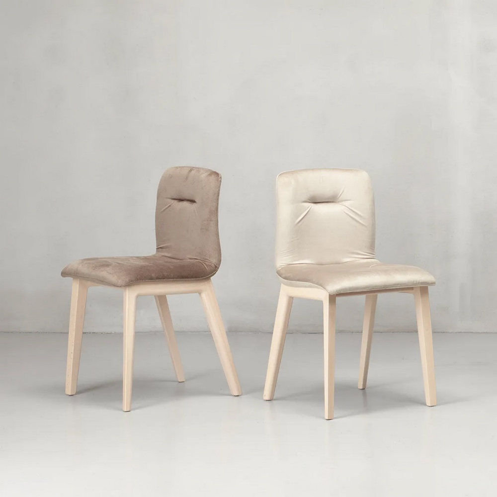 Стул мягкий на деревянном каркасе A-2849 Natural Alice Pop