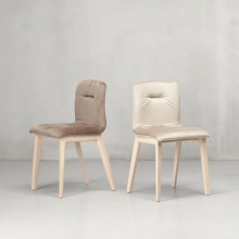 Стул мягкий на деревянном каркасе A-2849 Natural Alice Pop