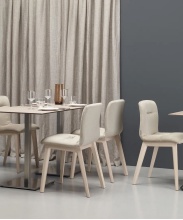 Стул мягкий на деревянном каркасе A-2849 Natural Alice Pop