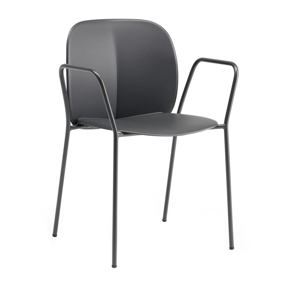 Chaise en plastique et métal B-2707 Mentha