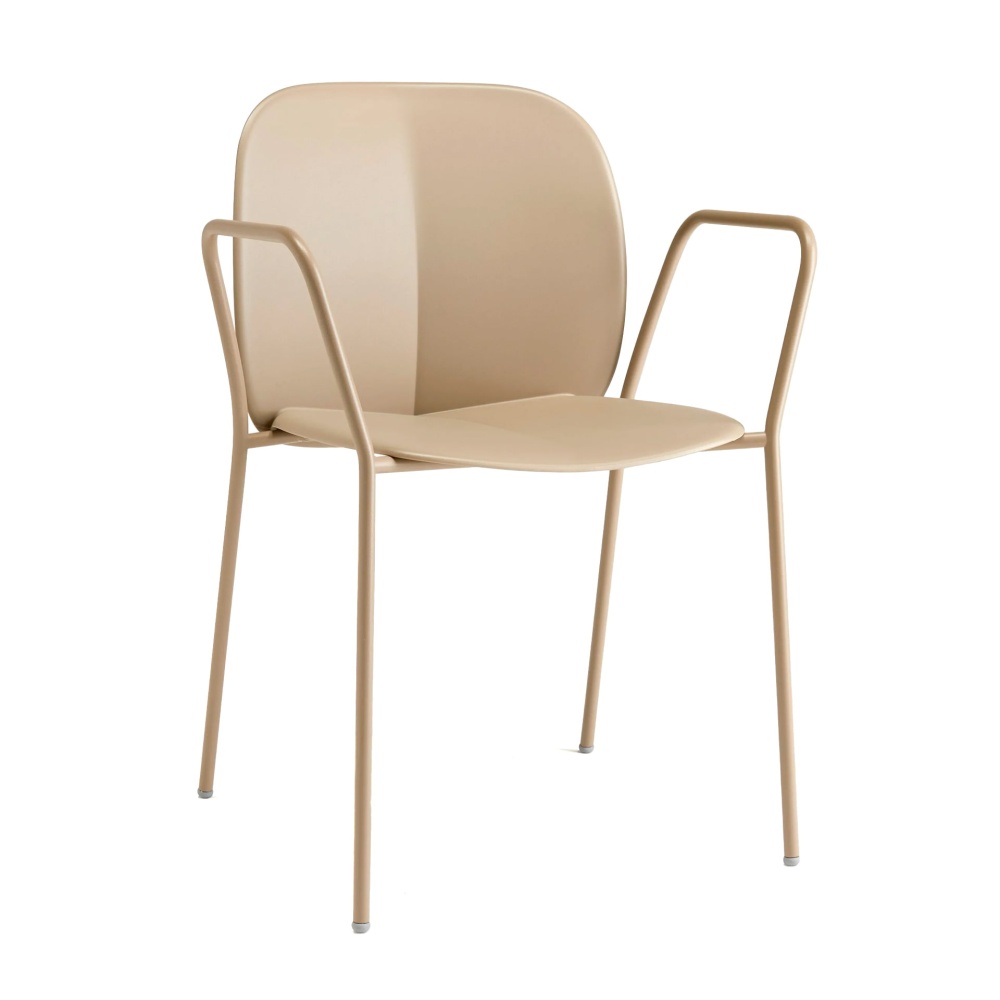 Chaise en plastique et métal B-2707 Mentha