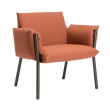 Outdoor upholstered metal armchair Brezza Lounge