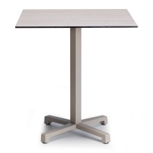 Steel square column table base Cross 5090
