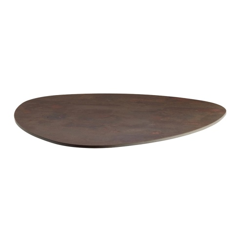 High-pressure laminate triangular table top