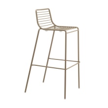 Outdoor stackable steel bar stool Summer