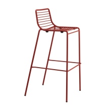 Outdoor stackable steel bar stool Summer