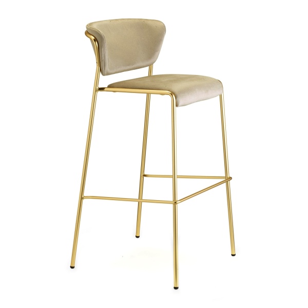 Fauteuil de bar en laiton