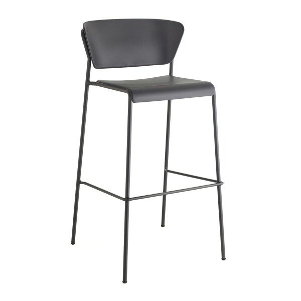 Tabouret de bar métal et plastique