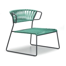 Garden chair with steel frame and nautical rope seat and back M-2878 Lisa Filo Lounge