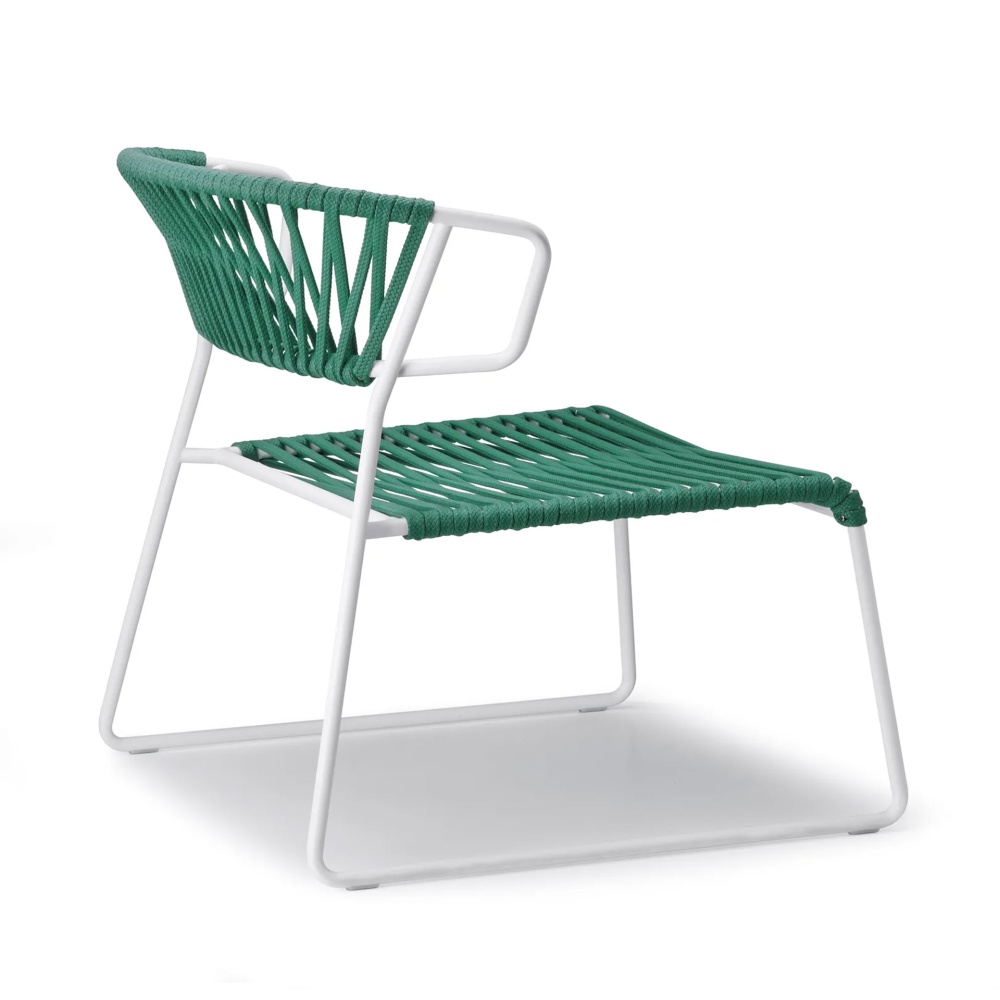 Garden chair with steel frame and nautical rope seat and back M-2878 Lisa Filo Lounge
