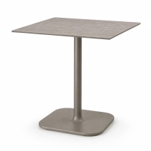 Metal table with a 60/70/80 cm compact laminate top Rhino Square 5184