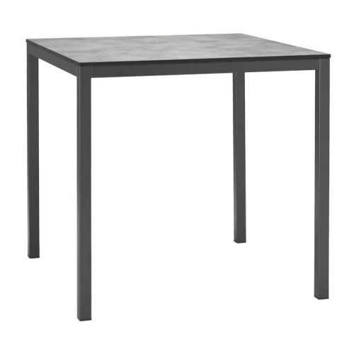 Metal square dining table 80x80