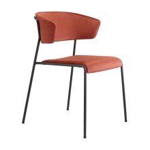 Dining upholstered chair with steel frame B-2851 Lisa