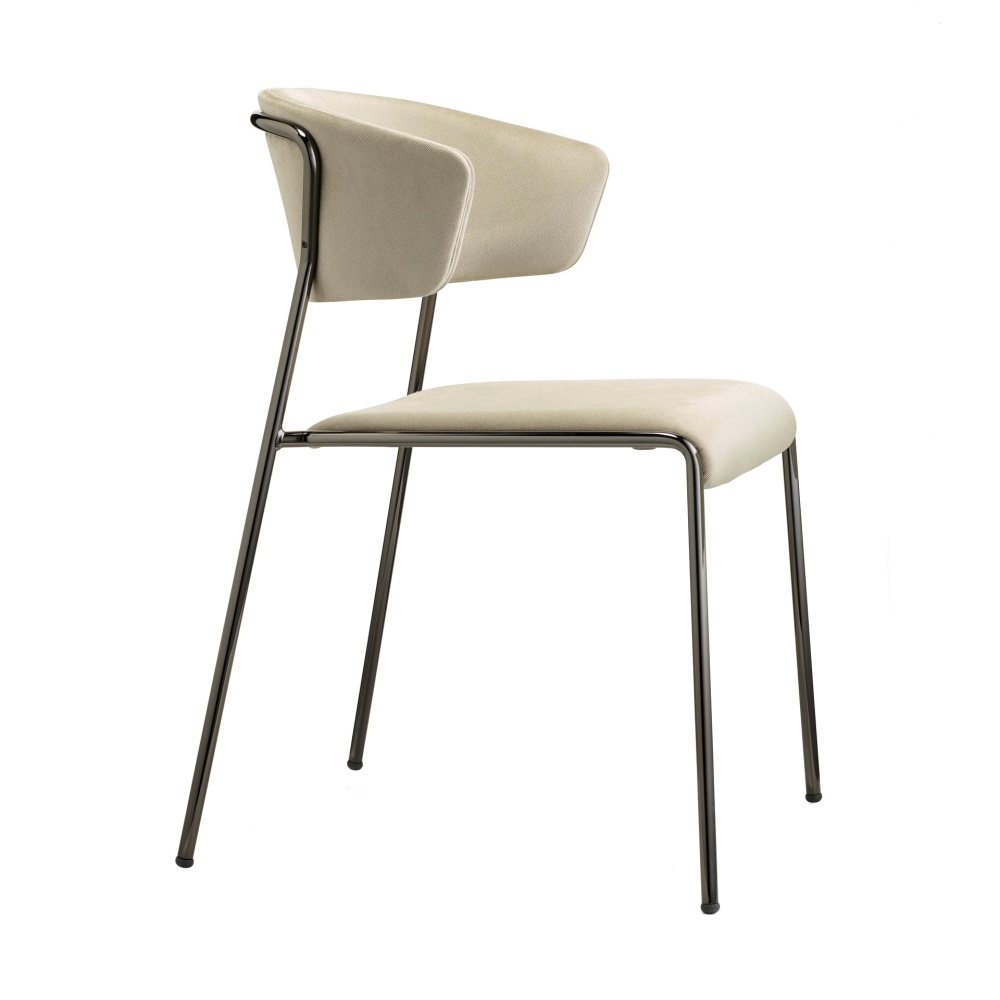 Dining upholstered chair with steel frame B-2851 Lisa