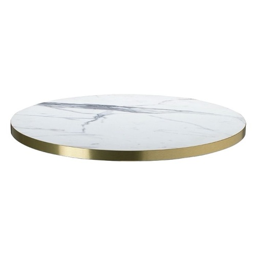 Laminate brass ABS round table top