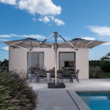 Parasol double déporté 3,5×7 m Galaxy Dual T C3570 Parasol double déporté 3,5×7 m Galaxy Dual T C3570