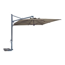 Aluminium cantilever umbrella with retractable opening and closing system Galileo 3x3m Aluminium cantilever umbrella with retractable opening and closing system Galileo 3x3m