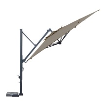 Aluminium cantilever umbrella with retractable opening and closing system Galileo 3x3m Aluminium cantilever umbrella with retractable opening and closing system Galileo 3x3m