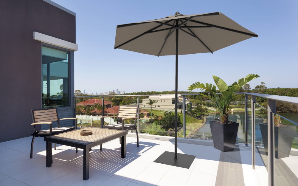 Aluminium central pole patio parasol Lido Ø 2,5m Aluminium central pole patio parasol Lido Ø 2,5m