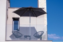 Aluminium central pole patio parasol Lido Ø 2,5m Aluminium central pole patio parasol Lido Ø 2,5m