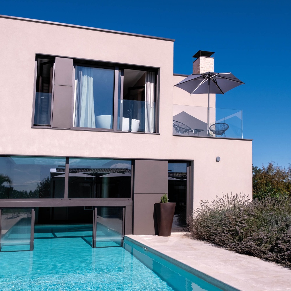 Aluminium central pole patio parasol Lido Ø 2,5m Aluminium central pole patio parasol Lido Ø 2,5m