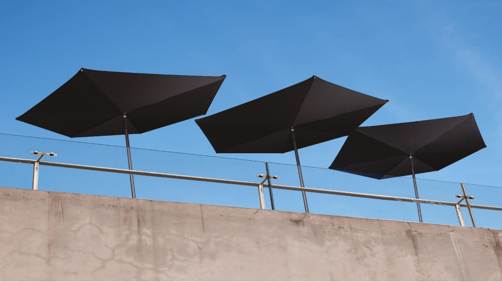 Parasol à coupole plate Ø2,5 Revo C2500